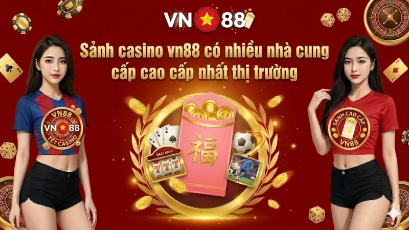 Sảnh casino vn88 có nhiều nhà cung cấp cao cấp nhất thị trường
