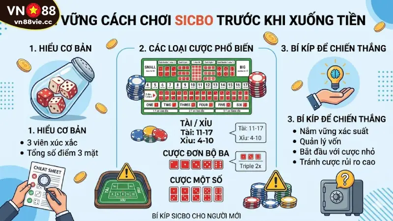 Luật chơi Tài Xỉu Sicbo
