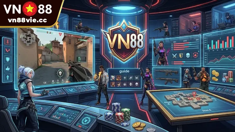 Trải Nghiệm Thực Tế Sảnh Cá Cược Valorant Tại VN88 Esports